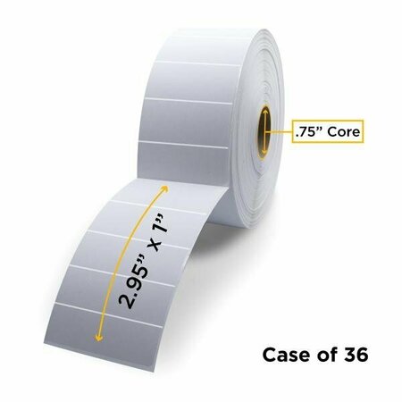CLOVER Imaging Non-OEM New Direct Thermal Label Roll 0.75'' ID x 1.5'' Max OD, 36PK CIGZD12910M-PERF